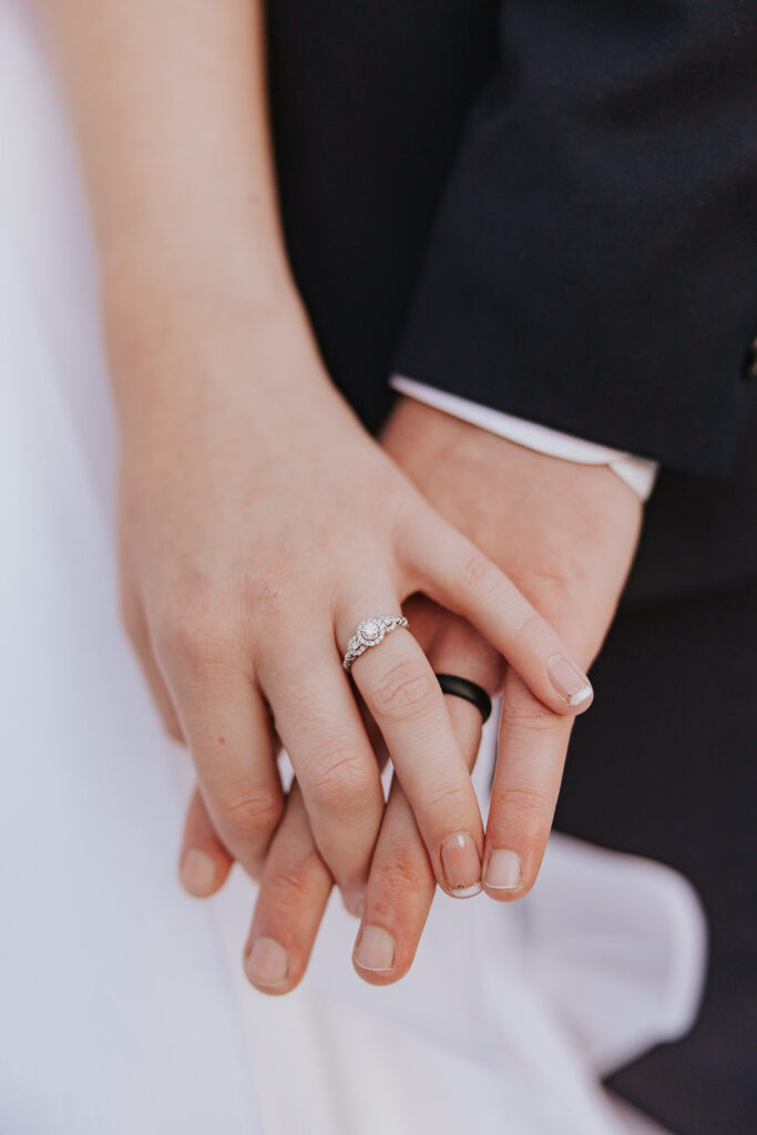 Engagement and wedding rings