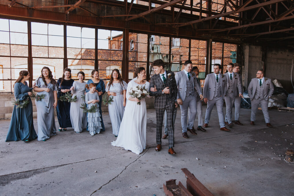 Matching groomsman ties